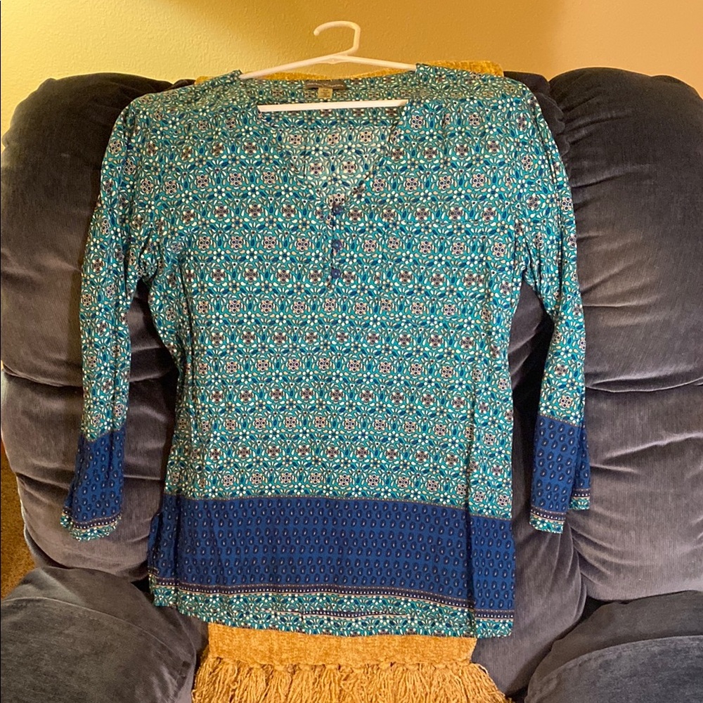 Market & Spruce Blue Tunic